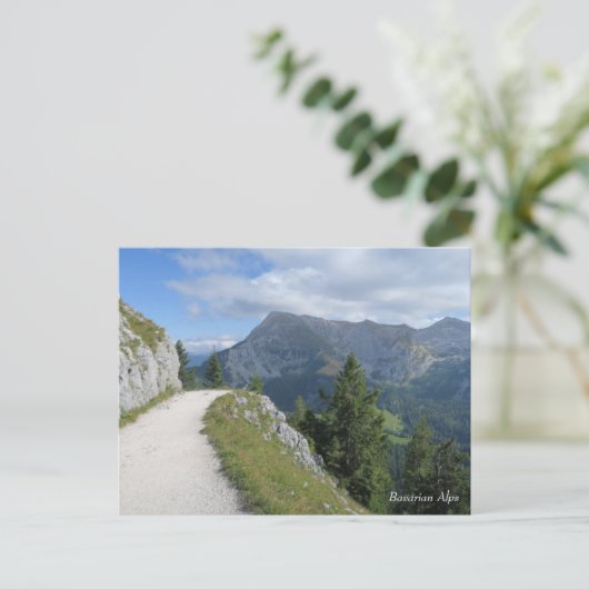 Trail Bayrische Alpen Postkarte (Stehend Vorderseite)
