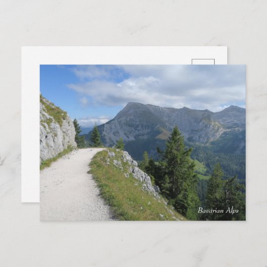 Trail Bayrische Alpen Postkarte (Vorne/Hinten)