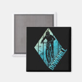 Trail Biking Downhill Mountain Biker Magnet (Vorderseite/Rückseite)