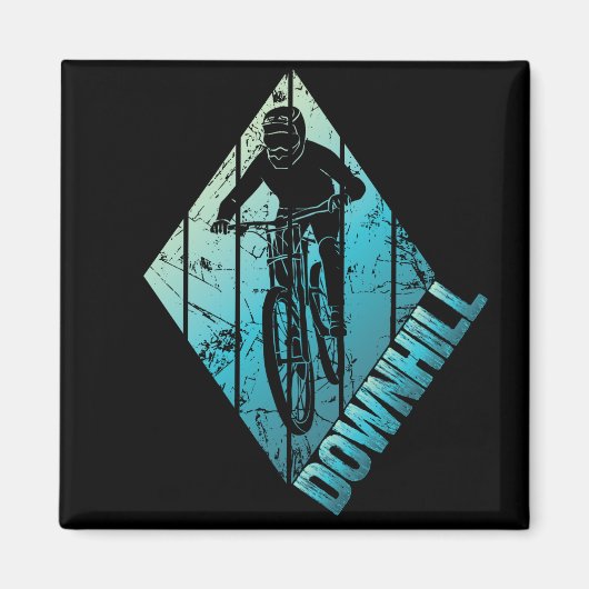 Trail Biking Downhill Mountain Biker Magnet (Vorne)