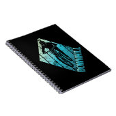Trail Biking Downhill Mountain Biker Notizblock (Rechte Seite)