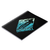 Trail Biking Downhill Mountain Biker Notizblock (Linke Seite)