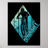 Trail Biking Downhill Mountain Biker Poster (Vorne)
