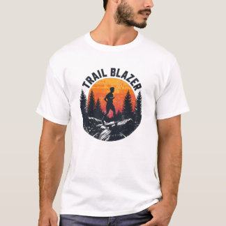Trail Blazer Bergläufer Silhouette T-Shirt