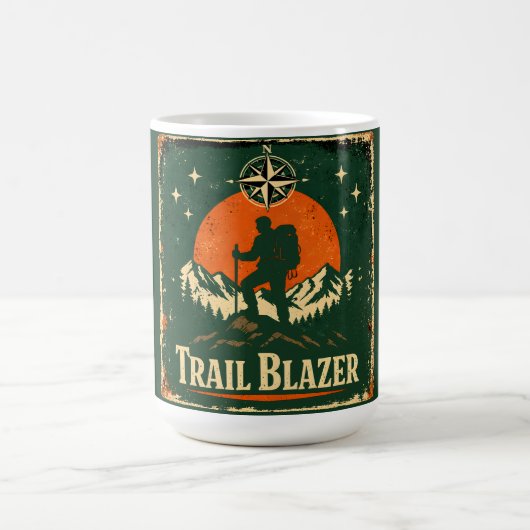 Trail Blazer – Wilderness Pioneer Hiker Kaffeetasse (Mittel)