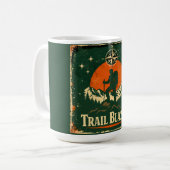 Trail Blazer – Wildernis-Pionier-Wanderer Kaffeetasse (Vorderseite Links)