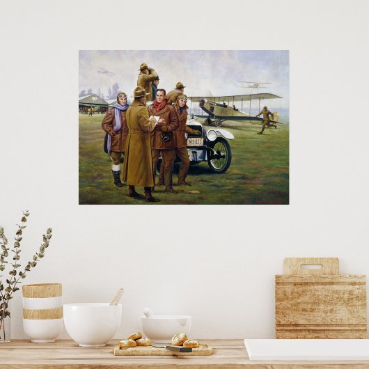 Trail Blazers in Sky by Woodi Ishmael Poster (Küche)