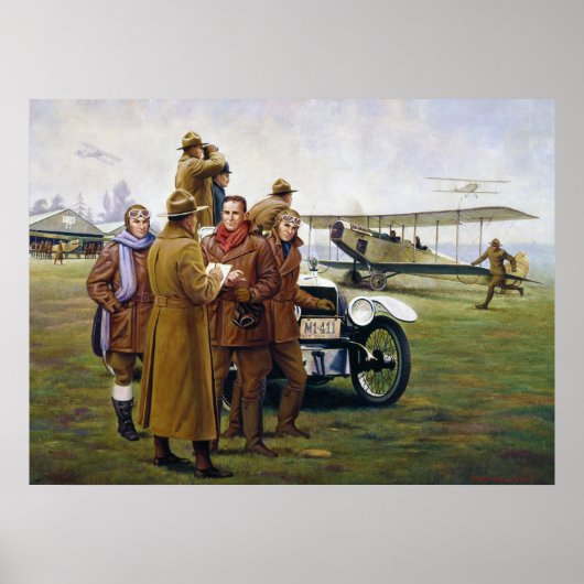 Trail Blazers in Sky by Woodi Ishmael Poster (Vorne)