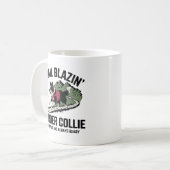 Trail Blazin's Border Collie Adventure Design Kaffeetasse (Vorderseite Links)