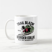 Trail Blazin's Border Collie Adventure Design Kaffeetasse (Links)