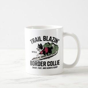 Trail Blazin's Border Collie Adventure Design Kaffeetasse