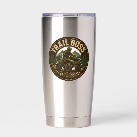 "Trail Boss" Vier Wheel Adventurer Tasse für Vater Thermobecher (Vorderseite)