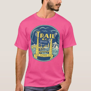 Trail British Columbia Vintage Travel Decal T-Shirt