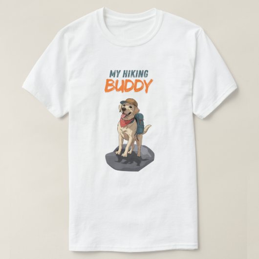 Trail Buddy – Abenteuer mit Labrador T-Shirt (Design vorne)