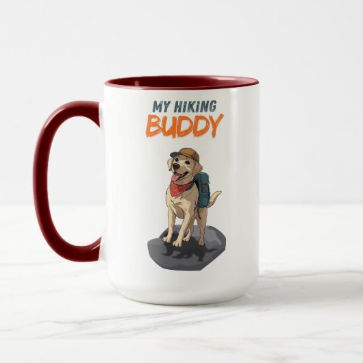 Trail Buddy – Hiking Labrador Adventure Tasse (Links)