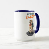 Trail Buddy – Labrador-Abenteuer beim Wandern Tasse (VorderseiteRechts)