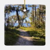 Trail By The River Keramikornament (Rückseite)