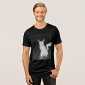 Trail Cam Pikachu: Wild & Whimsical Tri-Blend Shirt (Vorderseite voll)