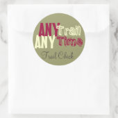 Trail Cick Runder Aufkleber (Tasche)