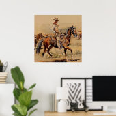 "Trail Drive" 2 Western Kunst, Dichtung und Musik Poster (Heimbüro)