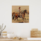 "Trail Drive" 2 Western Kunst, Dichtung und Musik Poster (Küche)