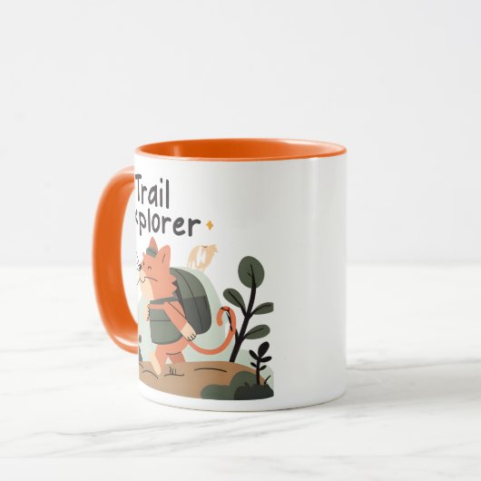 Trail Explorer Cat - Kaffee Tasse (Vorderseite Links)