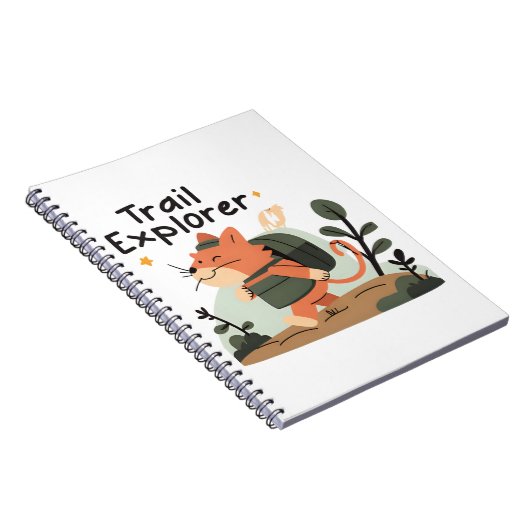 Trail Explorer Cat - Notebook Notizblock (Rechte Seite)
