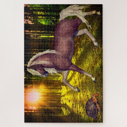 Trail Horse Sun Puzzle (Vertikal)