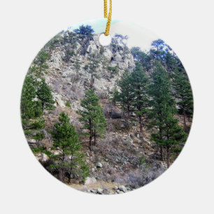 Trail in Jefferson County, Colorado Keramik Ornament