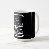 Trail Lauf Neuseeland Kaffeetasse (VorderseiteRechts)