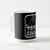 Trail Lauf Neuseeland Kaffeetasse (Vorderseite Links)