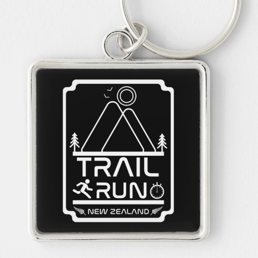 Trail Lauf Neuseeland Schlüsselanhänger (Vorne)