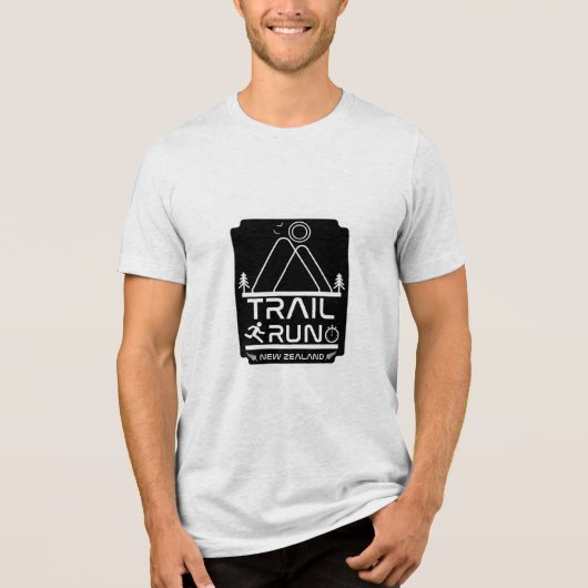Trail Lauf Neuseeland Tri-Blend Shirt (Vorderseite)
