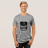Trail Lauf Neuseeland Tri-Blend Shirt (Vorderseite voll)