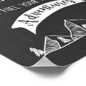 Trail Mix Bar Sign Adventure Table Zeichen Geburts Poster (Ecke)