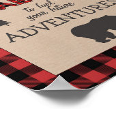 Trail Mix Bar Signieren Lumberjack Tafelschild Geb Poster (Ecke)