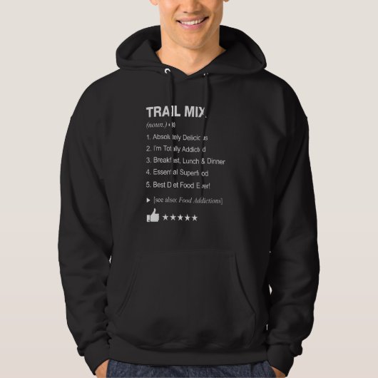 Trail Mix Definition: Funny Hoodie (Vorderseite)