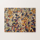 Trail Mix Nuts Raisins Bretzels Advanced Level Puzzle (Horizontal)
