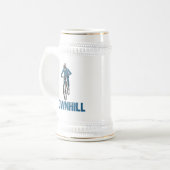 Trail Mountain Biker Downhill Bierglas (Vorderseite Links)