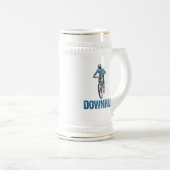 Trail Mountain Biker Downhill Bierglas (VorderseiteRechts)