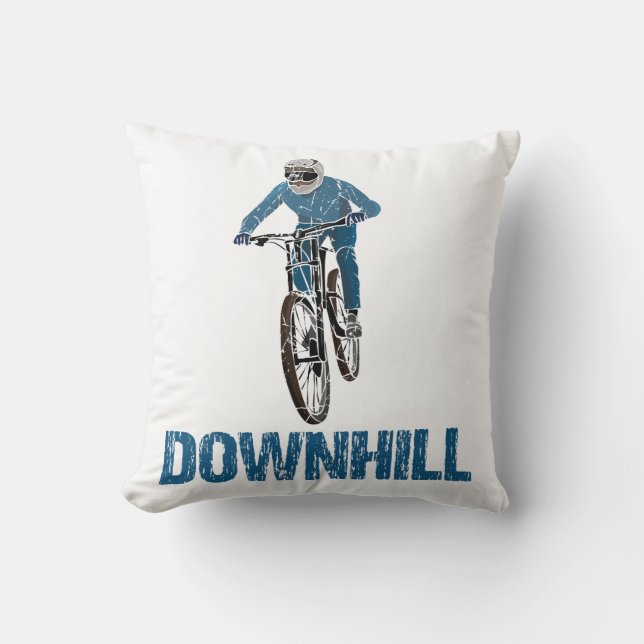 Trail Mountain Biker Downhill Kissen (Vorderseite)
