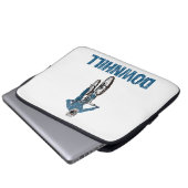 Trail Mountain Biker Downhill Laptopschutzhülle (Vorne Knopf)