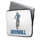 Trail Mountain Biker Downhill Laptopschutzhülle (Vorderseite Links)