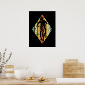Trail Mountain Biker Vintage Poster (Küche)