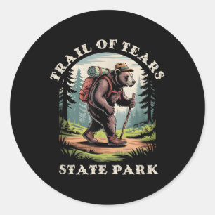 Trail Of Tears State Park, Missouri Mountains Hiki Runder Aufkleber