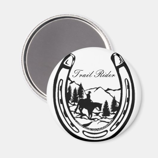"Trail Rider!" Magnet (Vorderseite/Rückseite)