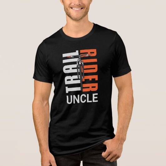 Trail Rider Onkel Custom Family Cyclist Tri-Blend Shirt (Vorderseite)