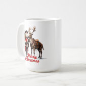 Trail Rider Santa and Reindeer Kaffeetasse (Vorderseite Links)