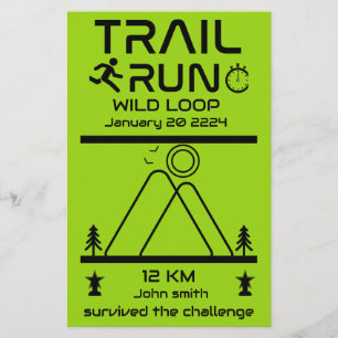 Trail Run Wettbewerbsauszeichnung