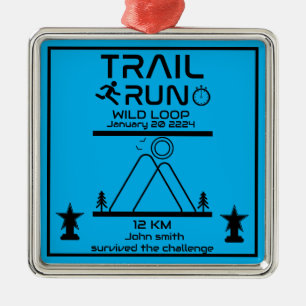 Trail Run Wettbewerbsauszeichnung Ornament Aus Metall